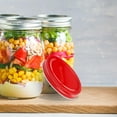 thumbnail image 6 of 12 Pcs Supaant Canning Lids Supaants Mason Jar Covers for Replacement Multipurpose Red Tinplate, 6 of 6