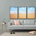 thumbnail image 2 of IDEA4WALL Framed Canvas Wall Art for Living Room, Bedroom Ocean Sea Beach Canvas Prints for Modern Home Decoration Ready to Hang, 2 of 4