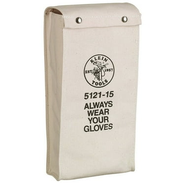 Klein Tools 5121-15 15 in. No. 4 Canvas Glove Bag
