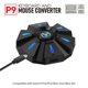 thumbnail image 2 of Adaptador para juegos convertidor de teclado y mouse HXSJ P9 con luz de respiración de 4 c Abanopi Convertidor, 2 of 6