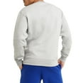 thumbnail image 2 of Champion Crewneck, Powerblend Fleece, Hoodie Sweatshirt for Men, Logo Reg Tall, Oxford Gray Script, 3X-Large Big, 2 of 7