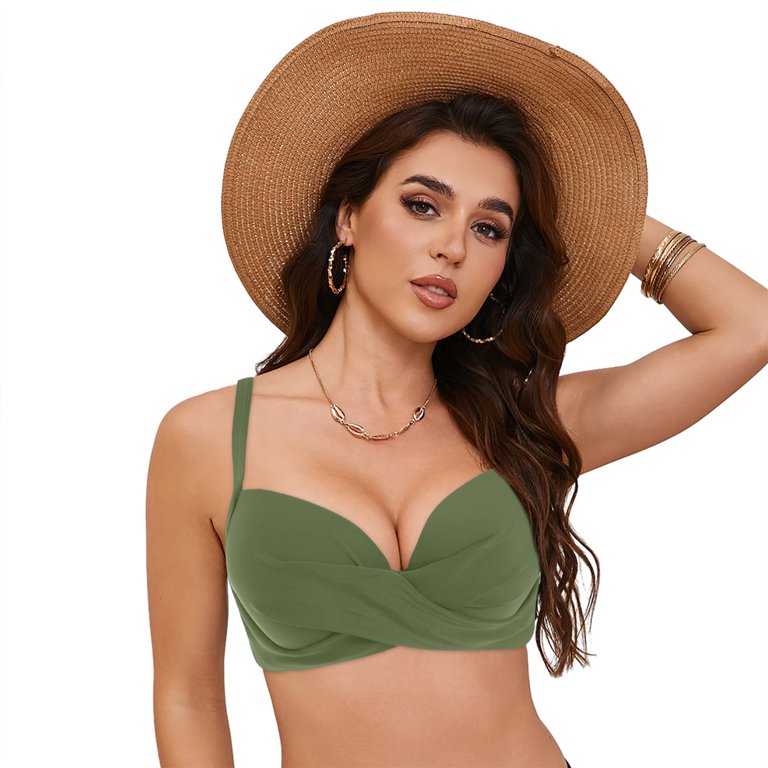 Gessp Bikini Tops for Women Large Bust Bikini Tops for Women