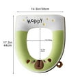 thumbnail image 3 of Funda de asiento de inodoro reforzada con asa | Almohadilla de anillo de inodoro de punto suave para invierno | Funda de asiento de inodoro lavable que cubre todo el contorno, 3 of 5