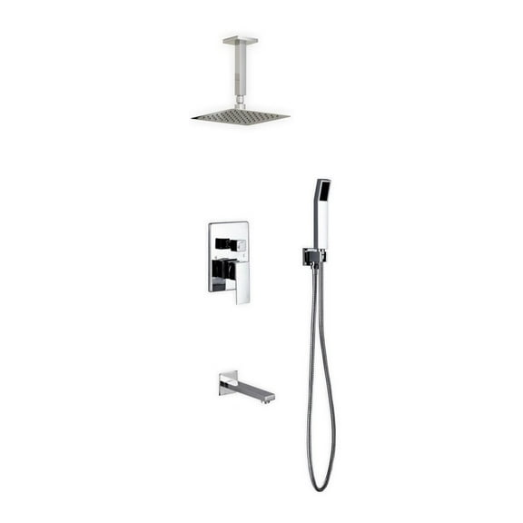 kube bath aqua piazza rain complete shower system