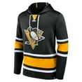 thumbnail image 1 of Men's Pittsburgh Penguins Puck Deep Lace-Up Pullover Hoodie - Black, 1 of 3