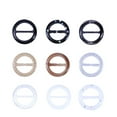thumbnail image 1 of MasteelfCA 9pcs Plastic Smoothly Round Shape Elegant Tee Shirt Clips Scarf Clips Inner Diameter 3cm, 1 of 7