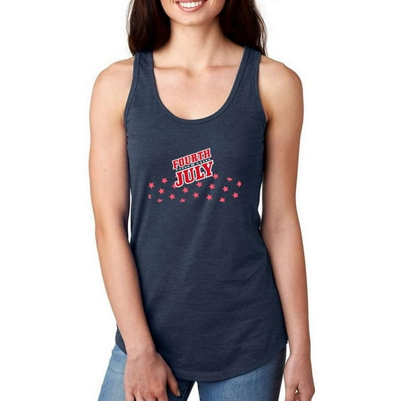 Fourth Of July. Racerback Tank Women -Image by Shutterstock, Female Large