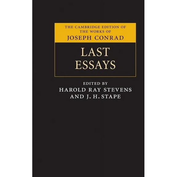 Cambridge Edition of the Works of Joseph Last Essays, (Hardcover)