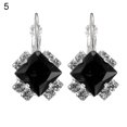 thumbnail image 1 of Ayyufe Women Shiny Rhinestone Leverback Earrings Wedding Engagement, 1 of 7