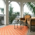 thumbnail image 3 of SAFAVIEH Beach House Richard Geometric Indoor/Outdoor Area Rug, Rust/Creme, 5'3" x 7'6", 3 of 6