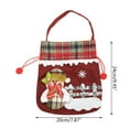 thumbnail image 6 of Christmas Candy Bags with Handle Xmas Cartoon Drawstring Gift Pouch Party Favors, 6 of 16