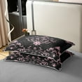 thumbnail image 4 of Manfei Bohemian Damask 100% Cotton Duvet Cover Queen Size, Black Pink Bedding Sets Queen Size, Victorian Flower Bed Set, Breathable Bedroom Decoration, 4 of 9