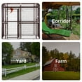 thumbnail image 6 of Outdoor Extra Large Bird Aviary Silver Brown Large Bird Cage, Featuring Play Stand, Perches, Nest Habitat, 6 of 8