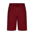thumbnail image 5 of BSDJILFG Bermuda Shorts for Men Elastic Waist Drawstring ,Summer Solid Color Khaki Shorts for Men Beach Shorts Athletic Workout Shorts, 5 of 6