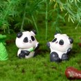 thumbnail image 3 of Delicate Panda Figurine Cartoon Casting Resin Adorable Panda Miniature for Fairy Garden, 3 of 8