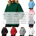 thumbnail image 4 of Fall Hoodies for Women Pullover Plus Size Solid Color Long Sleeve Leisure Elegant Hoodie, 4 of 5
