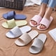 thumbnail image 4 of Zapatillas de casa plegables para viaje en Hotel, toboganes portátiles, casa de baño antideslizante, uso para invitados, zapatos planos Unisex para hombres y mujeres, salón de familia, 4 of 6