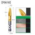 thumbnail image 1 of Single And Dual-Slot Rotary Rasp Drill Bit Milling Cutter 6.3mm Shank Diameter Single slot F0618, 1 of 9