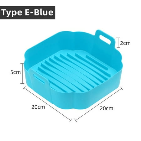 

Thick Airfryer Silicone Bast Reusable Oven Baking Tray Fried Pizza Chicn Bast Baking Mat Mold Easy Clean Air Fryer Liner