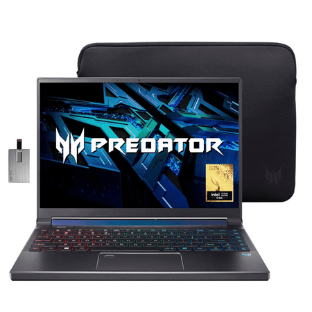 Acer Predator Triton 300 SE 14” WUXGA 165Hz Gaming Laptop, Intel Core i7-12700H, NVIDIA GeForce RTX 3060, 32GB LPDDR5 RAM, 1TB SSD, RGB Backlit Keyboard, Win 11, Gray, 32GB Hotface USB Card