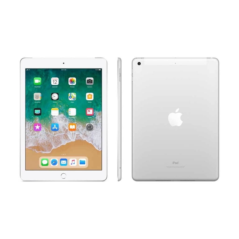 Restored Apple iPad 6th Gen 32GB Silver Cellular MR702LL/A