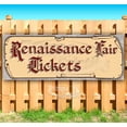 thumbnail image 1 of Renaissance Fair Tickets Red Text 13 oz Vinyl Banner With Metal Grommets, 1 of 4