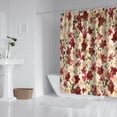 thumbnail image 2 of Pioneer Flower Floral Print Pattern Shower Curtain 84"x72" ,Bathroom Decorative Shower Curtains Set with 12 Hooks,Modern Waterproof Washable Shower Curtain, 2 of 6