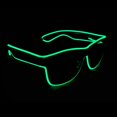 thumbnail image 3 of Light up EL Wire Neon Rave Gafas Glow Flashing LED Gafas de sol Disfraces para fiesta, EDM, Halloween Sailing Electrónica, 3 of 3