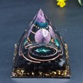 thumbnail image 4 of Pirámide de orgonita Cristales curativos Chakra Piedras de meditación (Sagitario) Ehuebsd Libre de BPA, 4 of 6