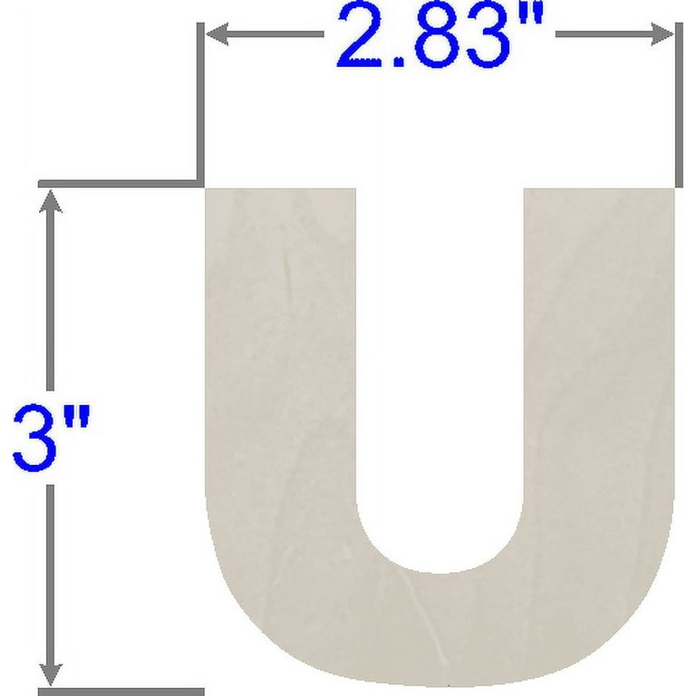 Pack of 1, 3 Inch x 1/4 Inch U Wood Letters in The Arial Font for Wood  Craft Project, Children or Adult Art Work, Home and Holiday Décor and DIY  Fun, Made