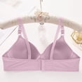 thumbnail image 3 of Kixjoy Seamless Bras for Women Plus Size Push Up Wireless Jelly Bra Adjustable Full Coverage Comfortable Bra Breathable Sports Supportive Underwear for Women, Purple Pink 36, 3 of 3