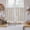 Beige, variant on Farmhouse Vintage Kitchen Curtains 54 Inch Length, Summer Country Retro Wooden Grain Tiers Curtains for Bathroom Bedroom Cafe, Light Filtering Small Window Treatment Short Drapes 2 Panels 42"Wx54"L