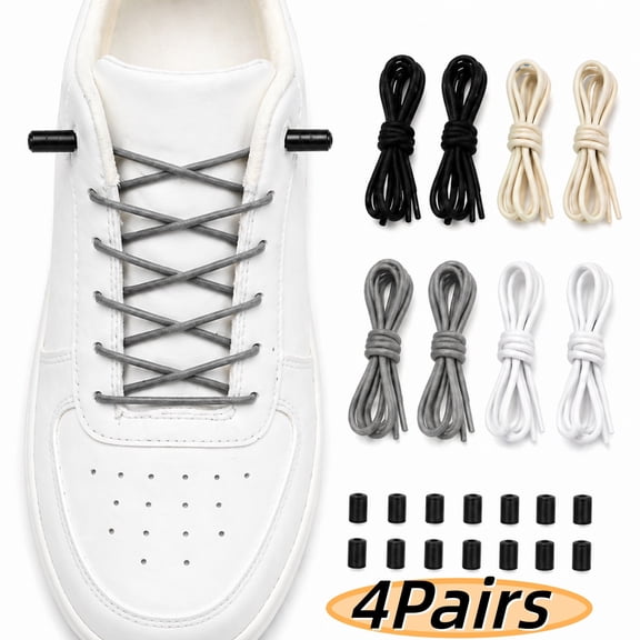 No Tie Shoelaces Elastic Shoelaces Strings Shoe Laces Tieless Shoelaces for Adults Kids Elderly