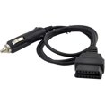 thumbnail image 1 of W829 1M/3.3ft Car OBD2 Vehicle ECU Emergency Power Supply Cable Car Memory Save Any 12V DC Power Source with Cigarette Lighter to OBD Female Connector Cable Adapter Black, 1 of 1