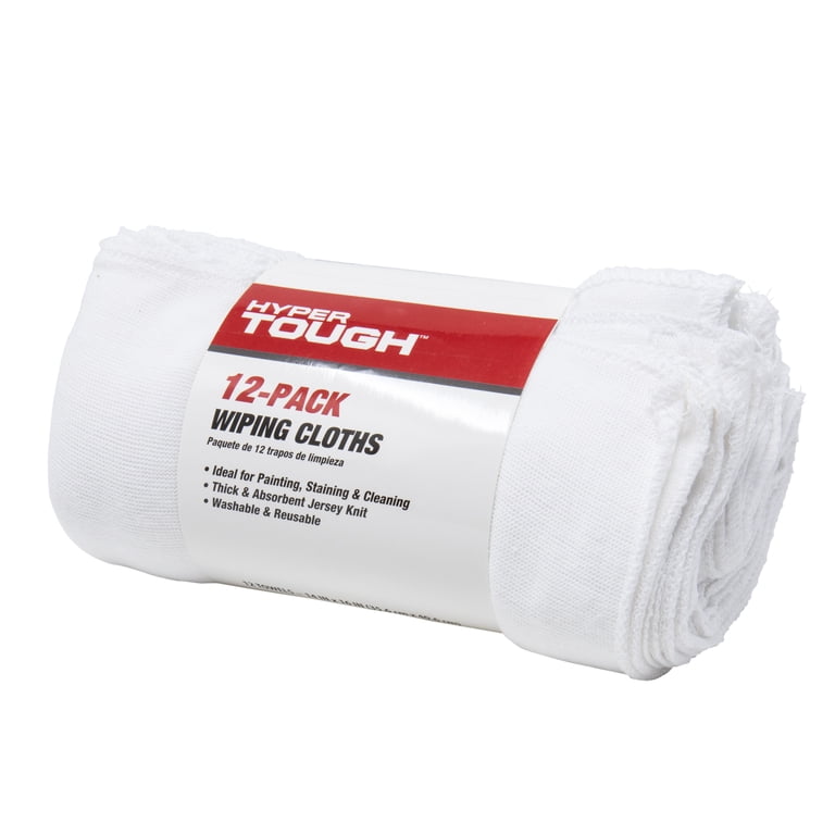 Hyper Tough Natural Jersey Knit Multi-Purpose Wiping Cloths, 12 Pack photo 7