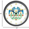 thumbnail image 2 of Swedish Dala Horse 10" Wall Clock for Livingroom, Kitchen, or Office, 2 of 2