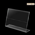 thumbnail image 3 of YLLSF 10pcs Transparent Acrylic Display Stand Desk Display Card Stand photo frame E, 3 of 10
