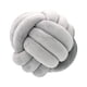 thumbnail image 2 of Nudo Almohada Bola Grueso Cómodo Almohadas Anudadas Para Sala De Estar Hogar Sofá Gris Claro, 2 of 9