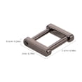 thumbnail image 6 of LOLIPPYY 20Pcs Durable Black Zinc Alloy Rectangle Metal Slide Buckles for Bag Making and Strap Replacement, 6 of 8