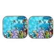 thumbnail image 7 of Bingfone Corals And Tropical Fish Print 2-Piece Sun Shade Front Windshield - Foldable Car Front Window Sunshades For Most Sedans Suv Truck - Medium, 7 of 7