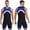 Blue, variant on Raenseen Mens One Piece Swimsuit Bathing Swimming Suit Sleeveless Unitard Zipper Front Bodysuit Swim Blue M