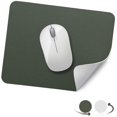 thumbnail image 1 of Small 10.6"x8.2" Dual-Sided Mouse Mat Waterproof PU Leather for Home Office, 1 of 7