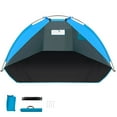 thumbnail image 2 of Limited Time Deal karymi Beach Tent Anti- Portable Sun Shade Shelter for 3 Person, Extendable Floor with Ventilating Mesh Plus Carrying Bag, Ground Pegs Hiking Essentials Summer Clearance, 2 of 8