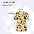 thumbnail image 3 of Rateoe Duck In Black Suit1 Pattern Men’s Baseball Short Sleeve Polo Shirt, Midweight Men's Shirt Golf Shirt Polo Shirts Quick Dry Short-3X-Large, 3 of 7