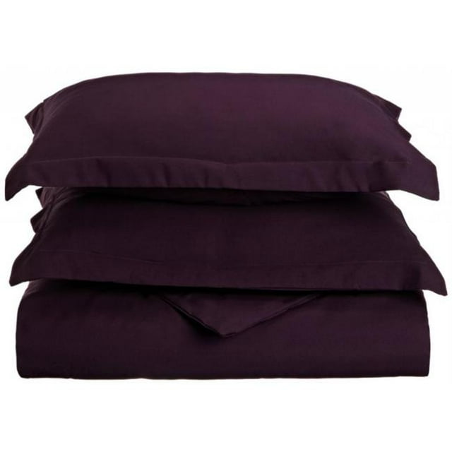 Ensemble de Housse de Couette en Microfibre Simple/ Simple XL Prune Solide