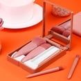 thumbnail image 2 of 5-Piece Mini Travel Makeup Brush Set with Mirror, 2 of 5