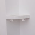 thumbnail image 4 of KAKOWELY corner shelf Kitchen Bathroom Wall Corner Shelf Strong Suction Triangle Storage Shelves Rack (White)12.99"X8.66"X1.77", 4 of 4