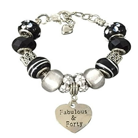 40th Birthday Gifts for Women, 40th Birthday Charm Bracelet, 40th Birthday Ideas, Gift for