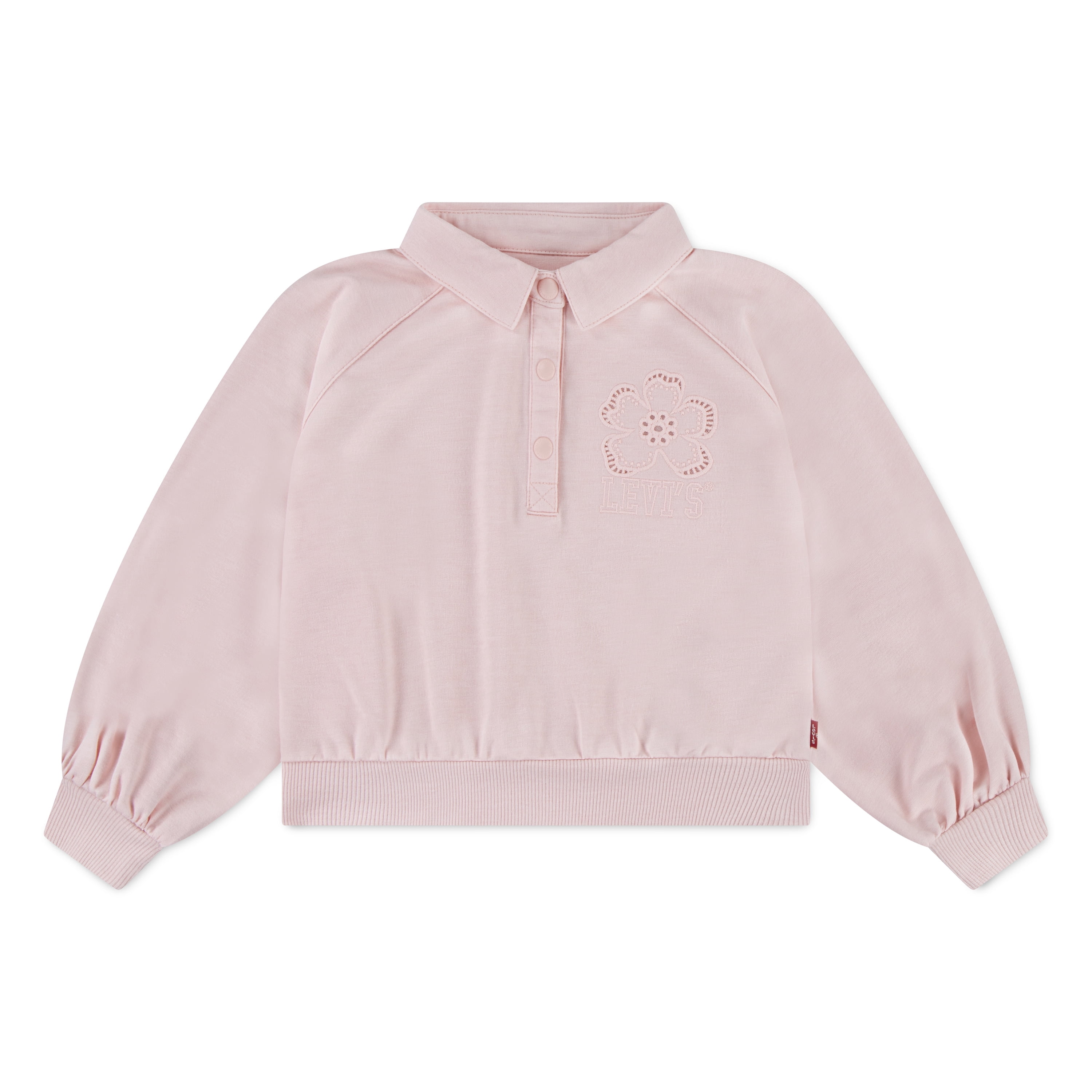 Levi's Girls Long Sleeve Collar Sweatshirt, Sizes 4-16