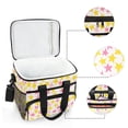 thumbnail image 6 of FORMRS Insulated Cooler Bag 24 Cans Capacity Soft Leakproof Lunch Box with Side Pockets, White Stars Pattern, 6 of 7